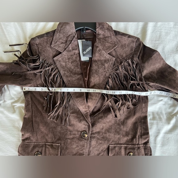 BLANK NYC Womens Luxury Oversized Blazer with Pockets, Chocolate Souffle - Picture 9 of 11